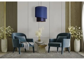 Duolla - Lampadario a sospensione con filo PARIGI 1xE27/15W/230V diametro 40 cm blu/oro
