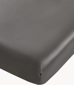 Lenzuolo con angoli in seta di gelso 22 Momme 4A Anthracite