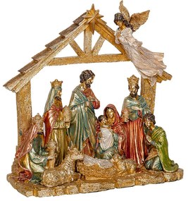 Presepe di Natale Romimex Multicolore Resina 40 x 39 x 17 cm