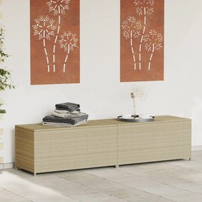 Contenitore Da Giardino Beige Misto 469l İn Polyrattan /