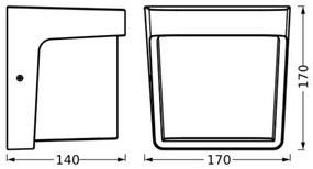 Ledvance - Applique a LED da esterno ENDURA STYLE IHSAN LED/11W/230V IP65