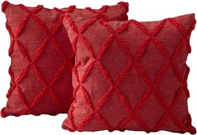 Federe decorative in set 2 pz 43x43 cm Tuffet – Mioli Decor