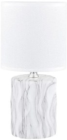 Zuma Line HS8603-WH - Lampada da tavolo 1xE14/40W/230V bianco/decorazione in marmo