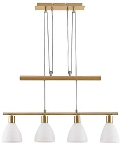 Lindby - Simeon Lampada a Sospensione Bianco/Ottone Lindby