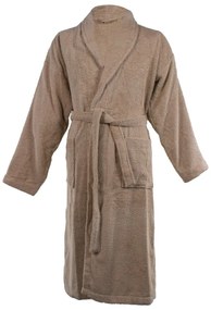 Accappatoio marrone in cotone S/M Lindu – Tiseco Home Studio