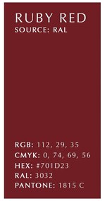 Lampada a sospensione a LED rossa con paralume in metallo ø 43 cm Asteria Medium - UMAGE