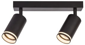 Faretto PIPE 2xGU10/10W/230V nero