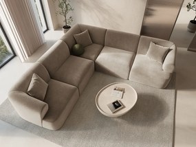 Divano angolare modulare Campi 6 posti in velluto – L255x255 cm