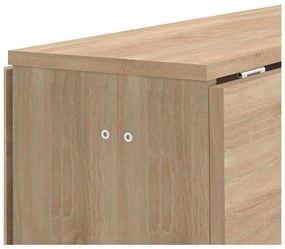 Tavolo da pranzo pieghevole in rovere 76x28 cm Papillon - TemaHome