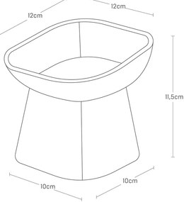 Ciotola in ceramica per animali domestici Tower - YAMAZAKI