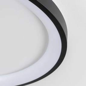 Brilagi - LED dimmerabile plafoniera FALCON SLIM LED/42W/230V Ø 50 cm nero + telecomando