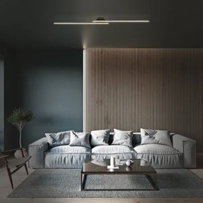 Briloner 3717-025 - Lampadario a plafone LED REY 2xLED/12W/230V nero