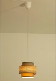 Brilagi - Lampadario sospeso con cavo RESNA 1xE27/60W/230V Ø 20 cm marrone/beige