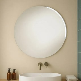 Specchio bagno rotondo con luce a led integrata da 80cm