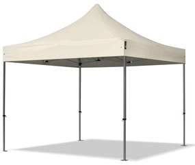 TOOLPORT 3x3m gazebo pieghevole, PREMIUM acciaio, crema - (600011)