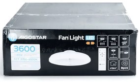 Aigostar - Ventilatore da soffitto dimmerabile a LED LED/40W/230V 2700-6500K + +TC bianco