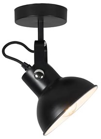 Lampada da parete e soffitto industriale nera inclinabile - Guida