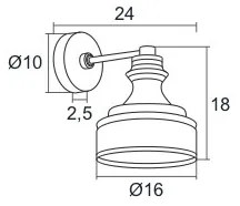 Argon 3796 - Applique a LED TULUZA LED/5W/230V