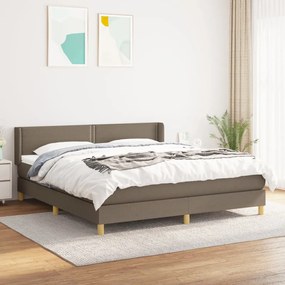 Giroletto A Molle Con Materasso Tortora 160x200 Cm İn Tessuto /