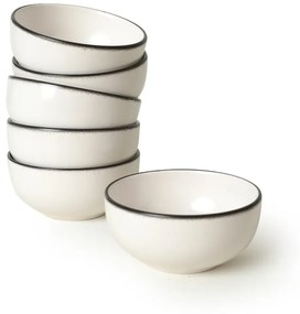 Set di 6 ciotole bianche in ceramica - Hermia