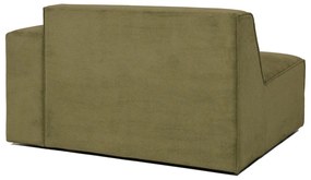 Modulo divano in velluto a coste verde (angolo destro) Sting - Scandic