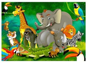 Fotomurale  Colourful Safari  Larghezza x Altezza Home decor 450x315