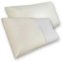 Coppia di cuscini in memory foam pieno modello guanciale saponetta 70x40 H15 - Comprarredo