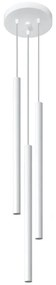Lampadario in Acciaio a Sospensione 3xG9 PASTELO 3P Bianco da interno