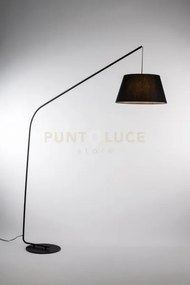 Piantana enjoy nera 1 luce attacco e27 150x45x180cm con paralume in...