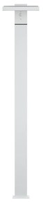 Paletto da giardino Solare Bianco 100cm con Sensore Mov. e Picchetto Colore  Bianco Naturale 4.000K
