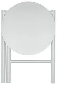 Sgabello in metallo bianco Disc - Zone