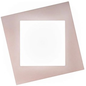 Plafoniera LED moderno Bice New, rosa 31x5 cm, luce naturale NOVECENTO