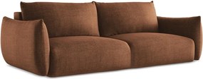 Divano color terracotta allungabile 230 cm Leila – Makamii