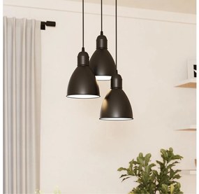 Eglo 49465 - Lampadario PRIDDY 3xE27/60W/230V