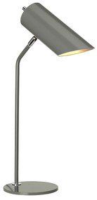 Lampada Scrivania Industrial Nordico Quinto Acciaio Grigio Nichel 1 Luce E27