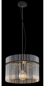 Globo 15698H - Lampadario a sospensione con filo GORLEY 1xE27/60W/230V diametro 40 cm nero