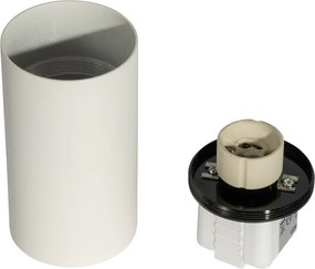 Faretto moderno bianco per sistema a binario monofase GU10 50mm - Iconic Ruby Honey