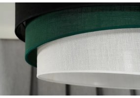 Duolla - Lampadario a sospensione con filo TRIO 1xE27/15W/230V diametro 45 cm nero/verde/bianco