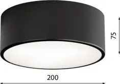 Brilagi - Plafoniera LED RGBW dimmerabile CLARE 1xE27/9W/230V Wi-Fi nera