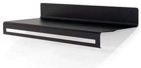 Attaccapanni da parete nero in metallo con scaffale 78 cm Sway – Spinder Design