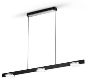 Inlay S1250 Linear Lampada a Sospensione 2700/3000K Black/Silver - Light-Po