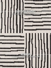 Tappeto da interno/esterno nero/color crema 200x300 cm Haringey Nightingale – Ted Baker