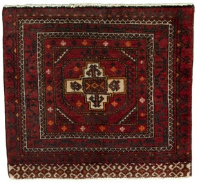 Shiraz Tappeto 50x60 Rosso (Iran) Annodato A Mano