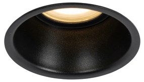 Faretto da incasso smart nero IP44 incl. Wifi GU10 50mm - Dept