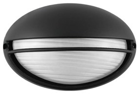 Plafoniera E27 IP54 Nera 214x142mm mod. Palpebra