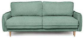 Divano letto verde in tessuto bouclé 215 cm Patti - Bonami Selection