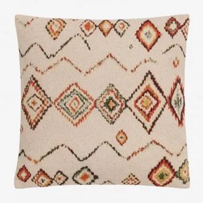 Cuscino quadrato in cotone (45x45 cm) Nilai Ethnic Colors - Sklum