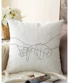 Federa in misto cotone Pinky, 55 x 55 cm - Minimalist Cushion Covers