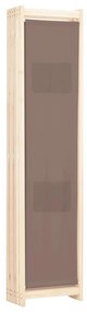 Divisorio a 6 pannelli marrone 240x170x4 cm in tessuto