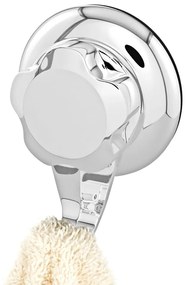 Set di ganci senza foratura argentati in plastica 4 pz Bestlock – Compactor